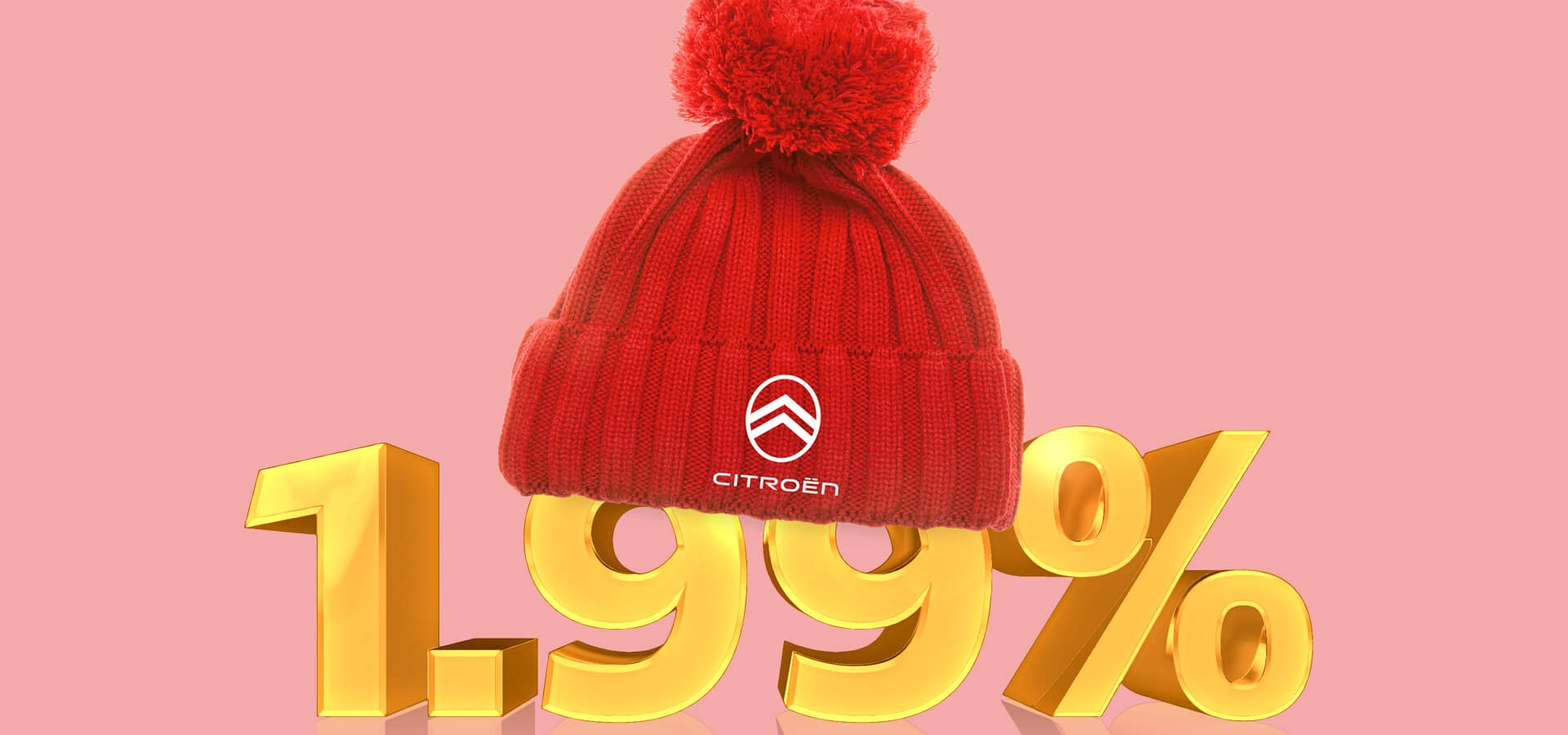 Rote Citroën Mütze