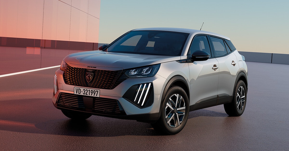 null Peugeot 2008 grigia dall'esterno