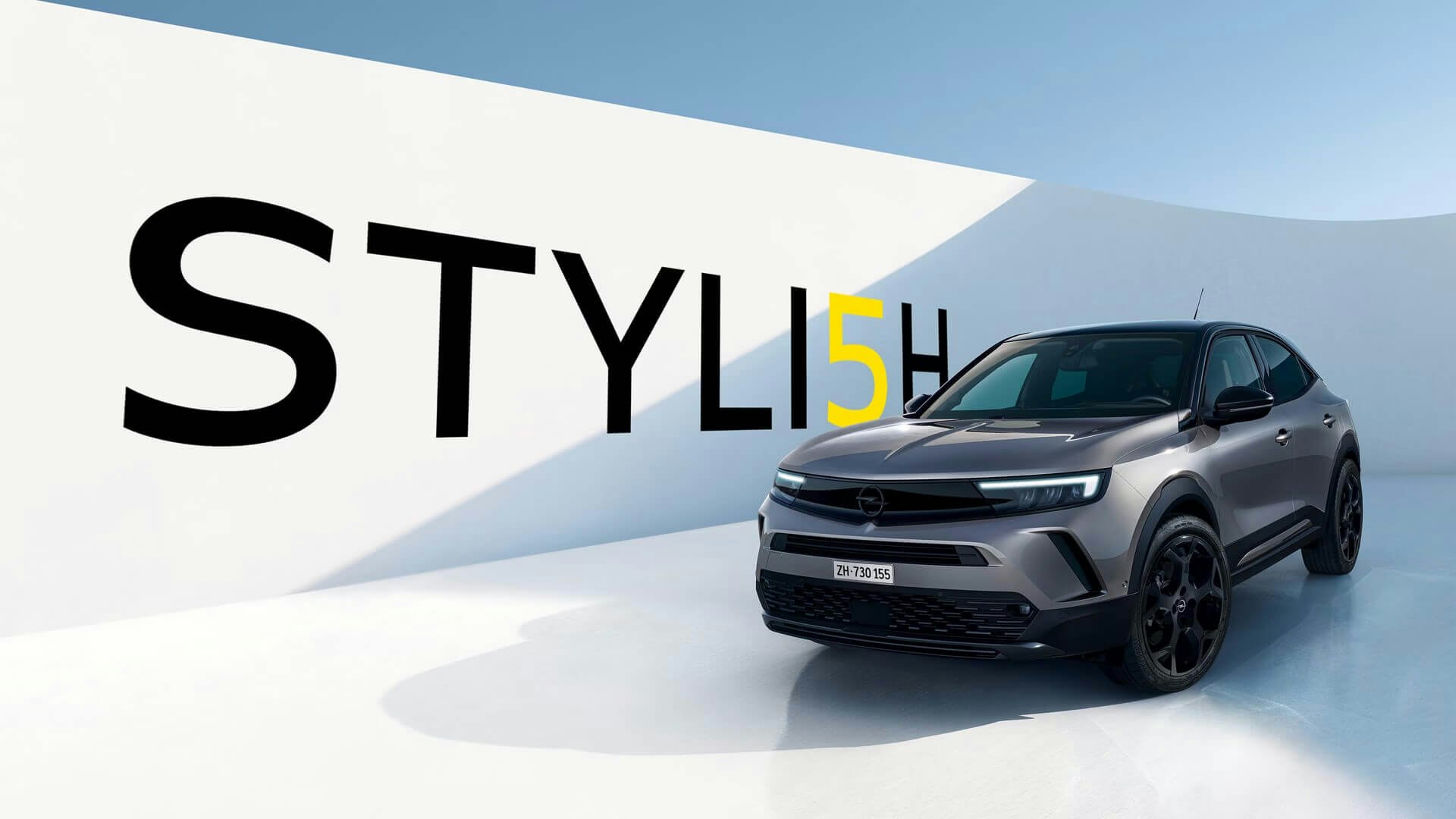 null Grauer Opel Mokka