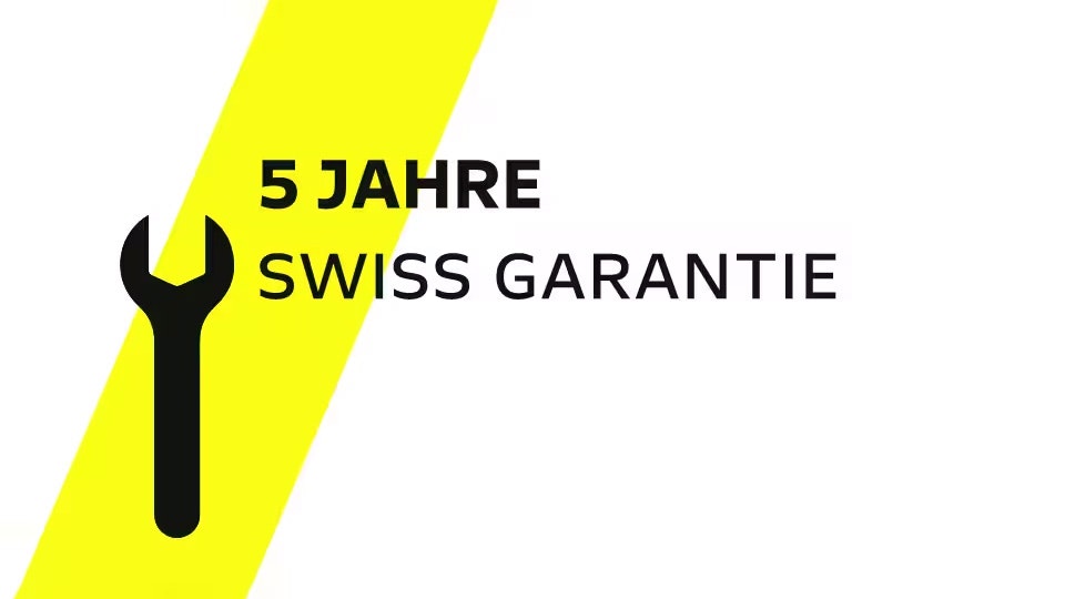 null 5 Jahre Swiss Garantie Grafik
