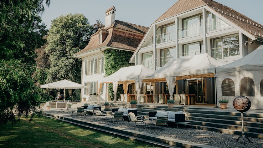 null Garten des Schloss Hünigen