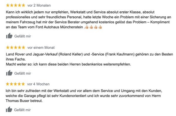 null Reviews zur Emil Frey Münchenstein