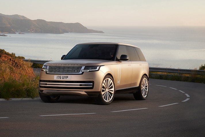 Goldener Range Rover