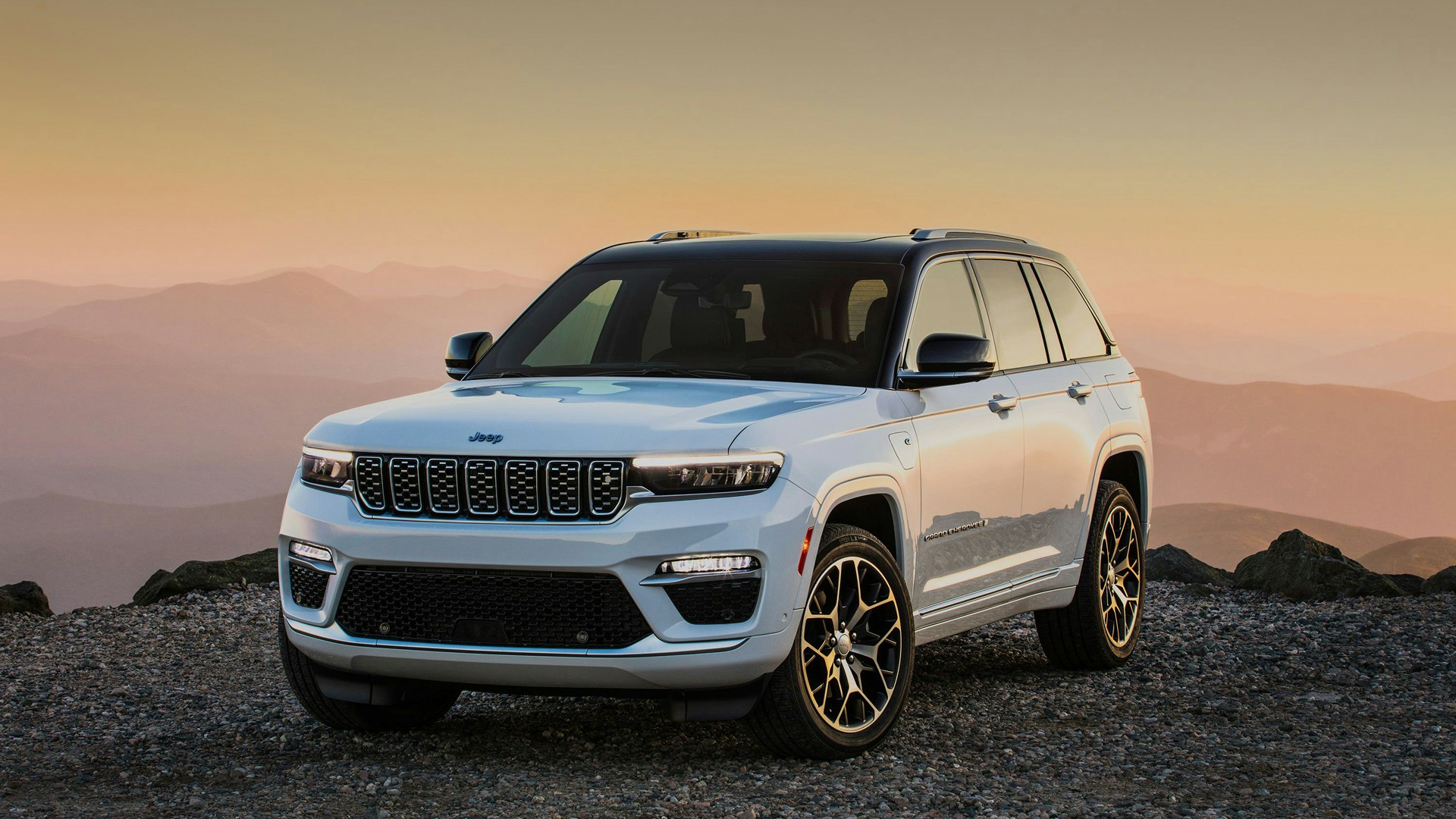 null Weisser Jeep Grand Cherokee