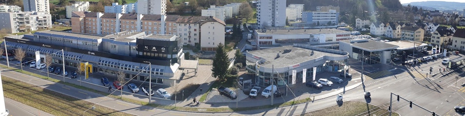 Luftaufnahme der Emil Frey Schlieren Luftaufnahme der Emil Frey Schlieren