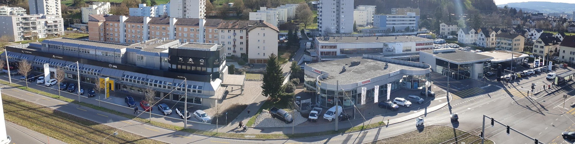 null Luftaufnahme der Emil Frey Schlieren