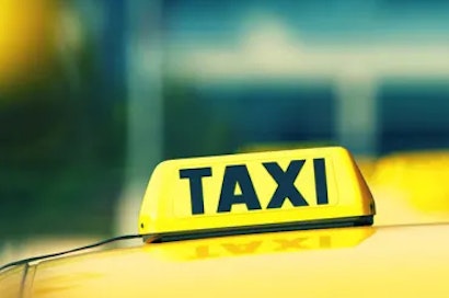 Nahaufnahme Taxi Symbol