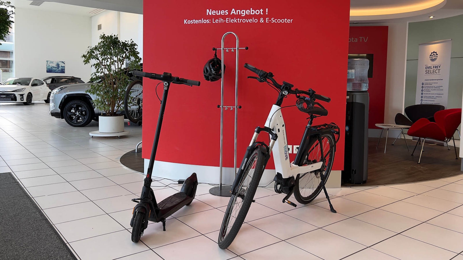 E-Scooter und E-Bike