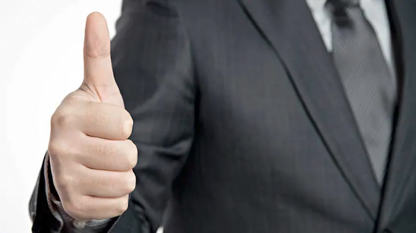 null Daumen nach oben