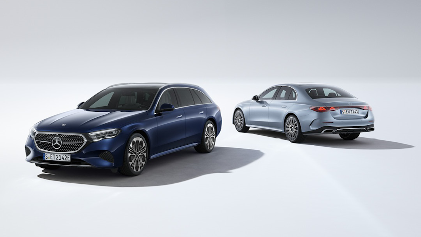 null Mercedes-Benz E-Klasse T-Modell und Limousine