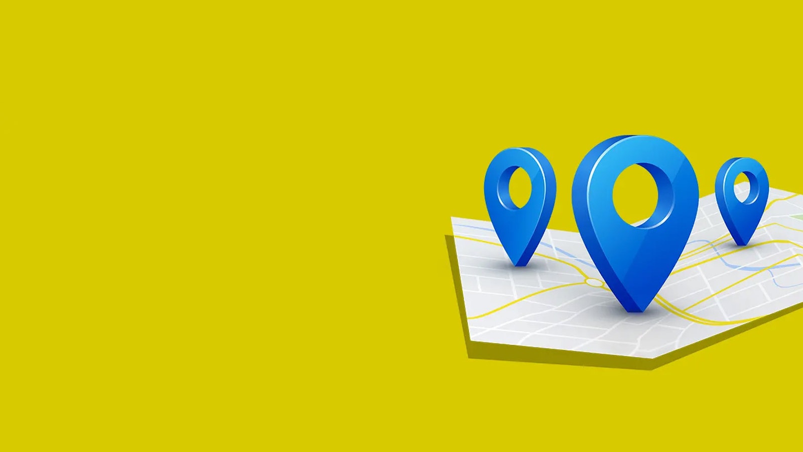 null Standortmarkierungen auf Karte